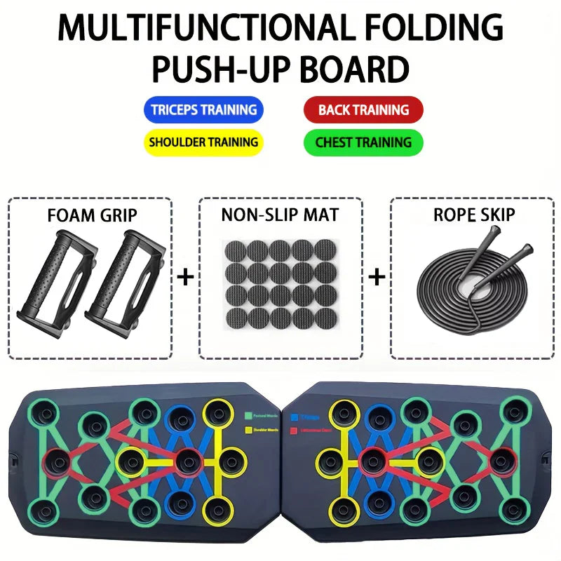 Portable Push-Up Board Set - Multifunctional Fitness Equipment for Full Body Training | AlluCanFind
