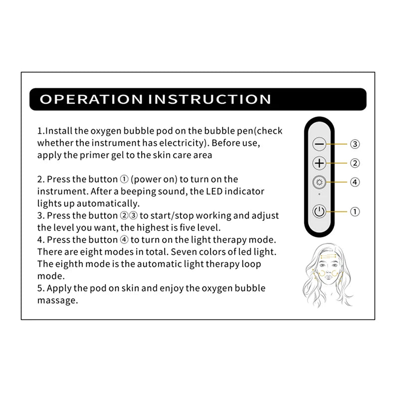 Newest Handheld Rechargeable CO2 Oxygen Bubble Device Exfoliate Oxygen Facial Machine Wrinkle Removal Portable Beauty Device