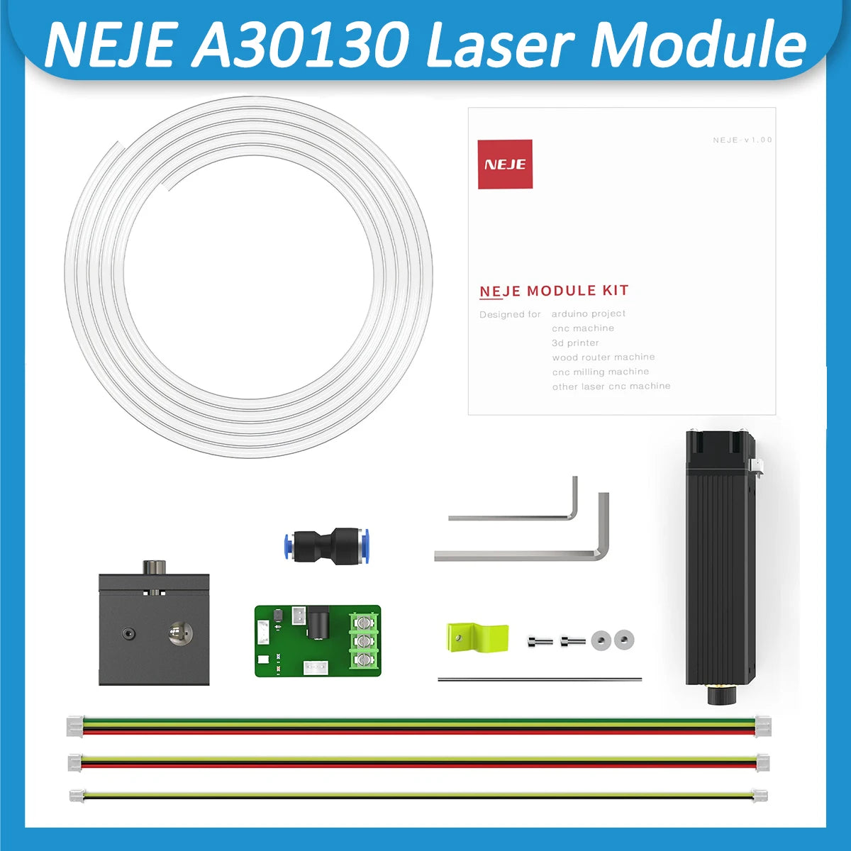 NEJE Engraving Module Engraving Machine Wood Marking Cutting Tool Air Assist