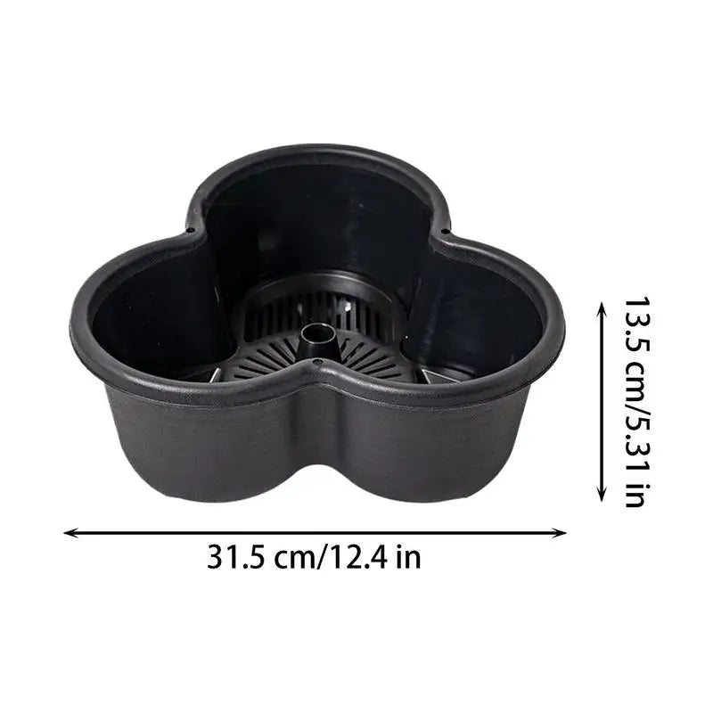 3 Tiers Vertical Tower Stackable Pot Strawberry Planter Tower for Home Garden Herb Flower Vegetable Cultivation Flower Pot 4pcs