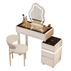 Small apartment dresser bedroom 60CM modern cream style master chest makeup table hairstyle bedroom Drawers for clothes luxury