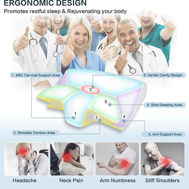 Ergonomic Butterfly Memory Foam Pillow