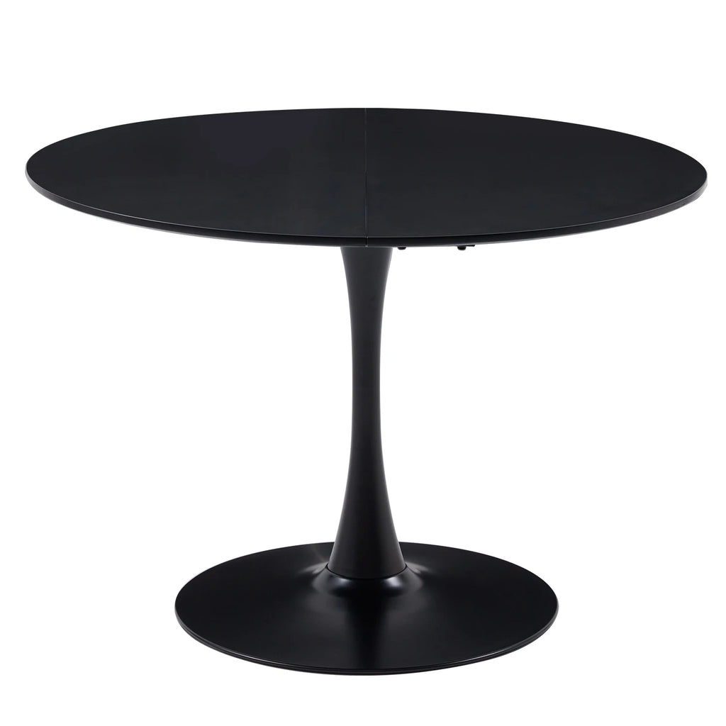 110CM White Round Table Fixed Gina Kitchen Dining Room Living Room Nordic Modern Style Furniture Small Balcony Table