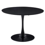110CM White Round Table Fixed Gina Kitchen Dining Room Living Room Nordic Modern Style Furniture Small Balcony Table