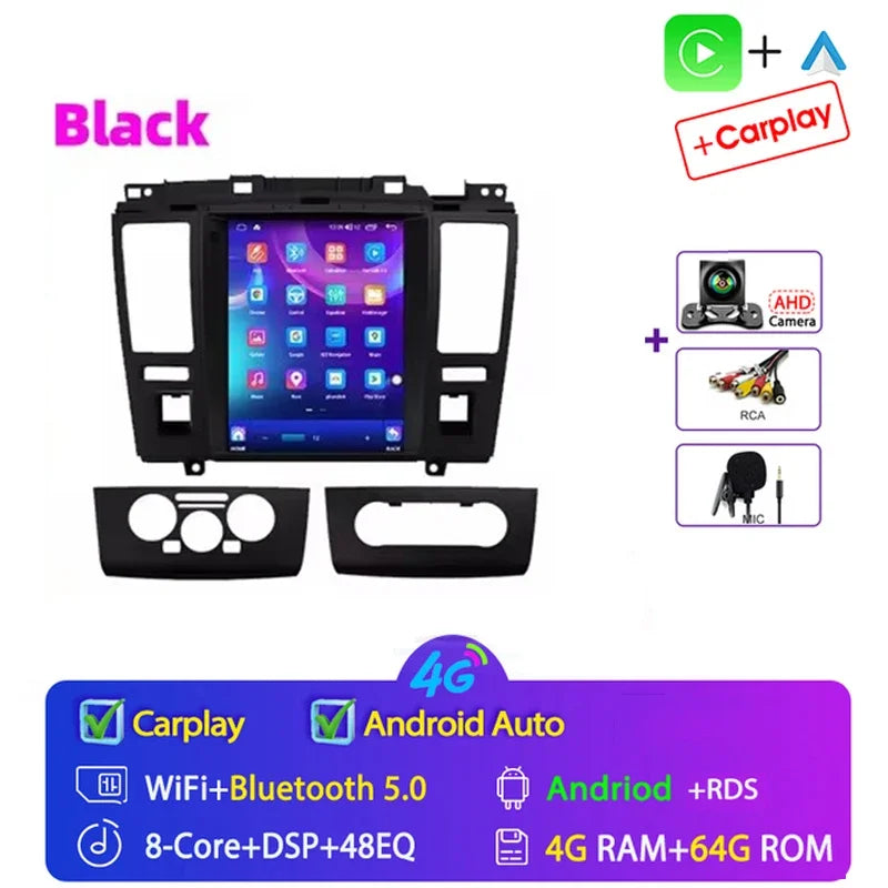 For Nissan Tiida Versa 2004 2005 - 2013 for Tesla Style 9.7" Android 15 Car Android auto Wireless Carplay Radio GPS Navi NO DVD