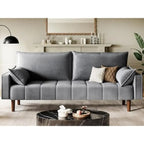 Modern Velvet 3-Seater Sofa