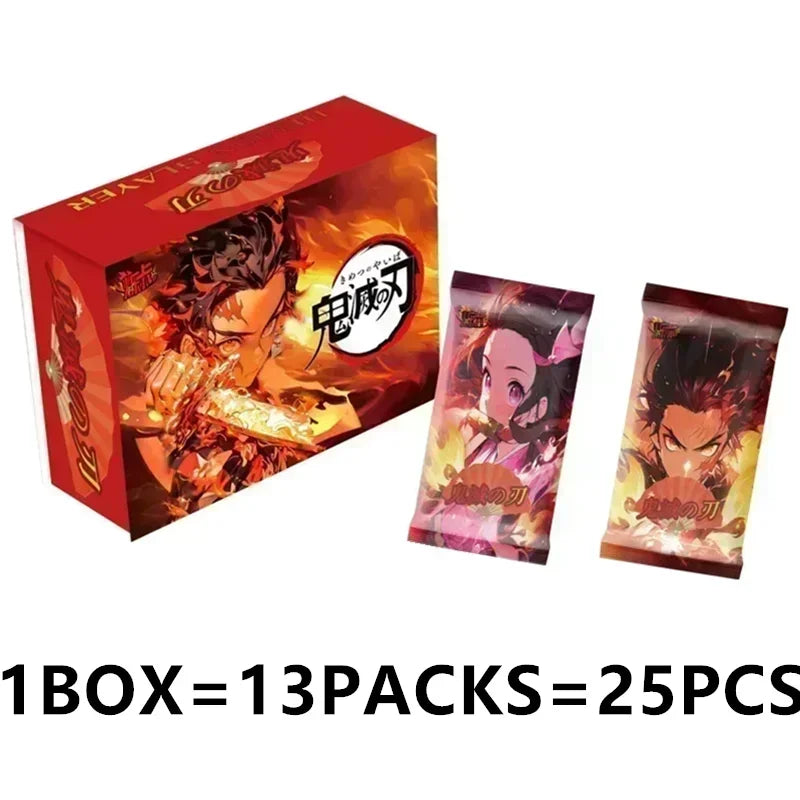Douqu Original Demon Slayer English Version Trading Card Full Series Anime Collection Card Board Game Children's Toys Gift