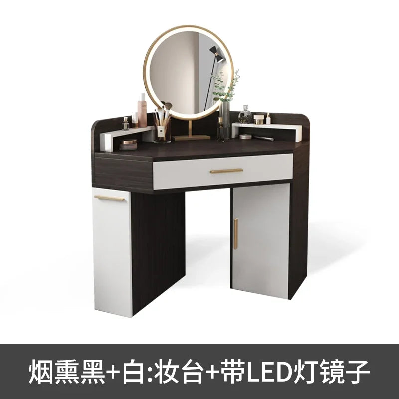 Corner Dressing Table Modern Minimalist Bedroom Corner Simple Makeup Table Multifunctional Dresser