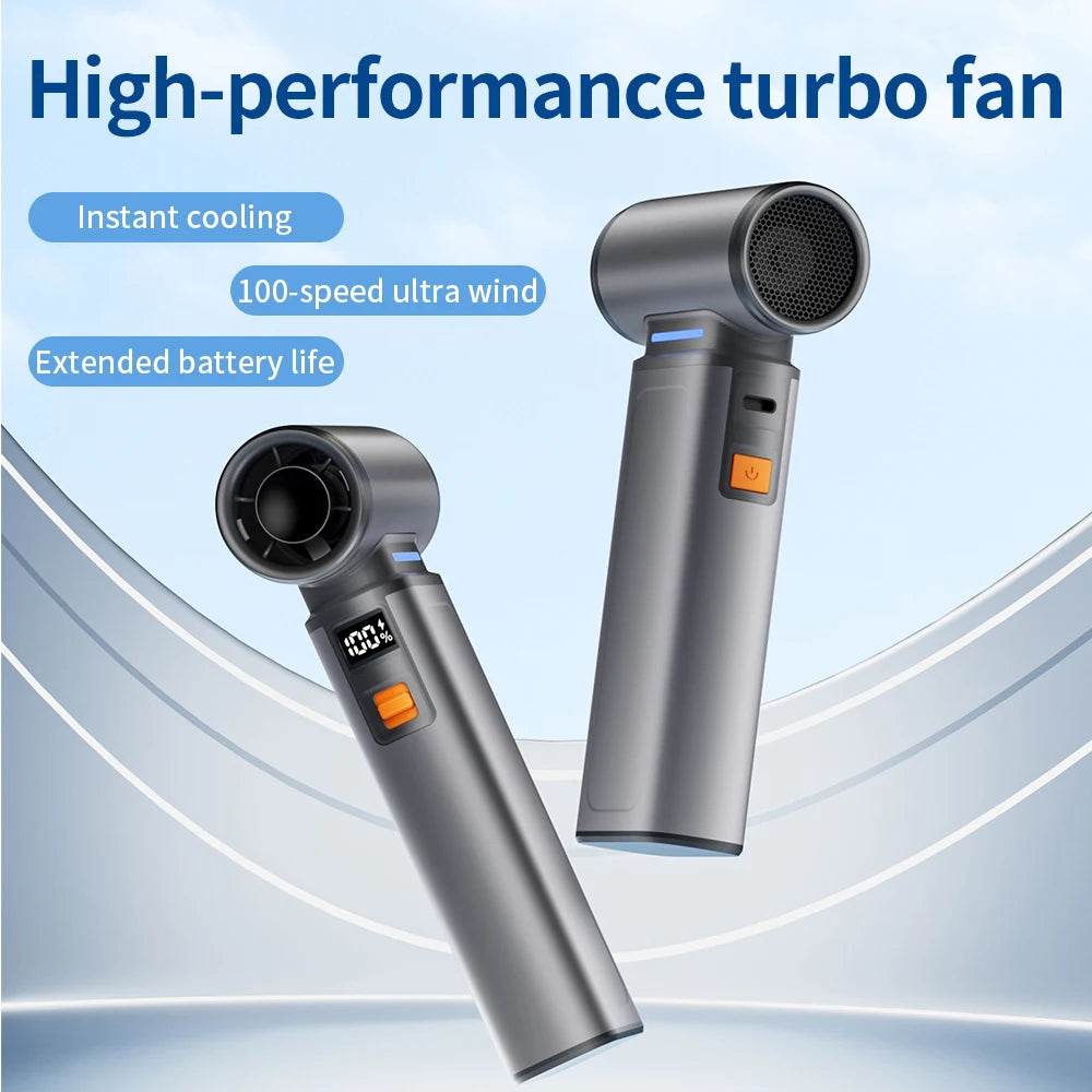 TINSOL Powerful Turbo Fan 130,000RPM Brushless Jet Vacuum Cleaner Blower for Computer/Keyboard/Car Cleaning 8000mAH Air Duster