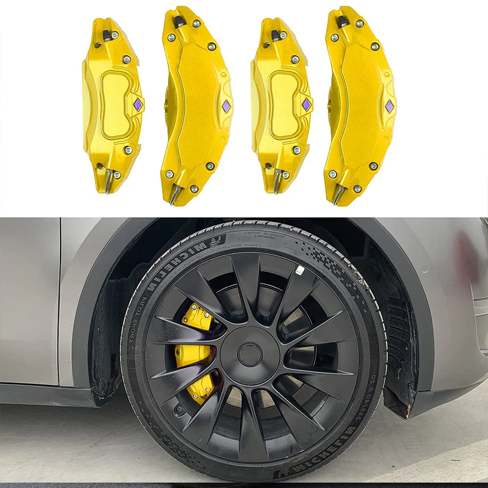 Fit For Tesla model Y 2019-2024 18 19 Inch Wheel Hub Brake Caliper Cover Car Modification Decoration Accessories, Colors