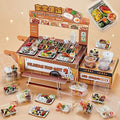 3D Pretend Play Kitchen Toys Creative DIY Mini Fast Food Model Toy Reusable Realistic Cooking Interactive Toys