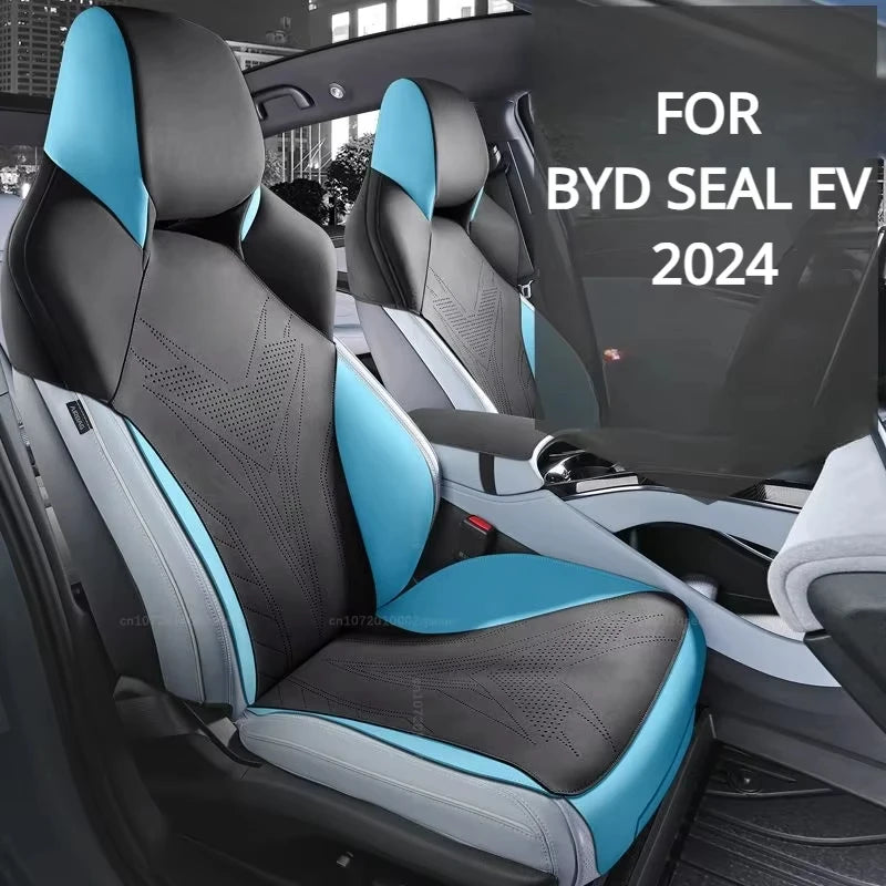 New suede Car Seat cover for BYD seal EV 2024 Breathable Comfortable Four Seasons Universal Auto Full Seats cushion
