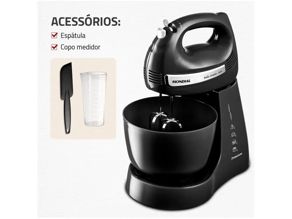 400W Mondial Mixer Bella Massa B-23 NP - 110V