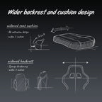 Dowinx Gaming Chair with Pocket Spring Cushion, Ergonomic Computer Chair High Back, Reclining Game Chair Pu Leather 350LBS
