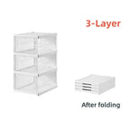 6-Layer Transparent Shoe Box