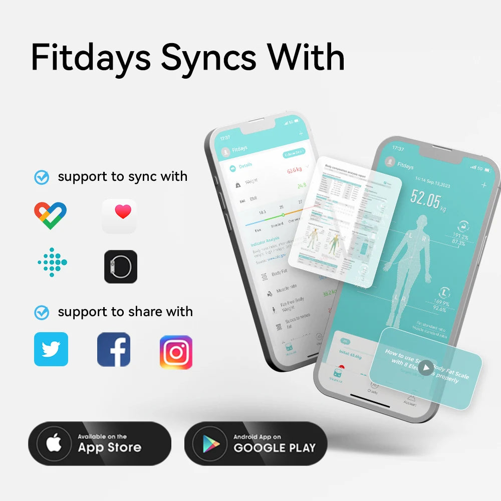 Digital Body Weight Scale Weight Body, Smart Bathroom Electronic Scales, Body Weight Balance Measuring Tools and Scales