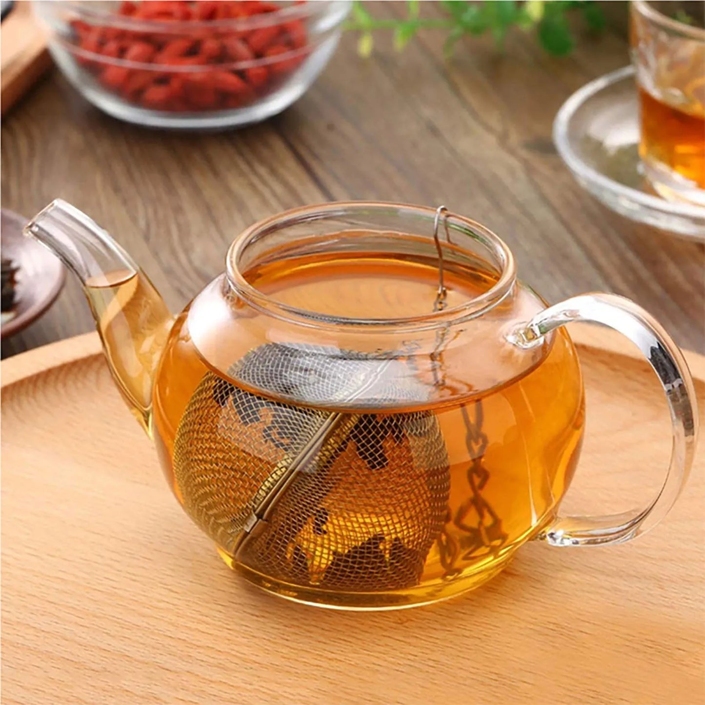 10/2Pcs Stainless Steel Tea Infuser Sphere Locking Spice Tea Ball Strainer Mesh Infuser Tea Filter Strainers Kitchen Accessories