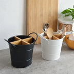 Separate Kitchenware Cooking Tool Storage Shelf Cutlery Organizer Bamboo Tableware Holder Spoon Stand Chopstick Holder