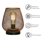 Nordic Metal Hollow Cage Candle Holder LED Lantern Battery Powered Cordless Lamp for Wedding Living Room Table Home Decor