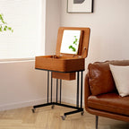 Portable Adult Vanity Table Nordic Woman Wheels Storage Unique Bedroom Dressers Makeup Desk Mirror Penteadeira Furniture Home