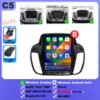 Wireless Android 15 Carplay For Ford Kuga 2 Escape 3 2012-2019 9.7 Inch Tesla Style Car Multimedia Player 5G Wifi Touch Display