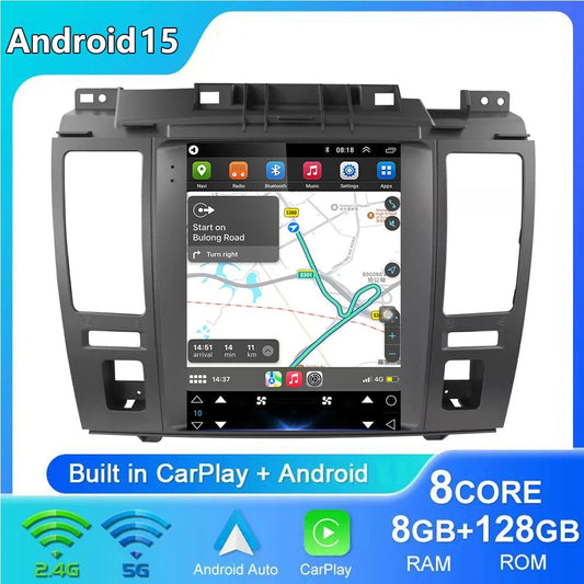 For Nissan Tiida Versa 2004 2005 - 2013 for Tesla Style 9.7" Android 15 Car Android auto Wireless Carplay Radio GPS Navi NO DVD
