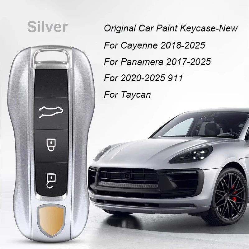 Key Case For Porsche Panamera Spyder Carrera Macan Boxster Cayman Cayenne 911 970 981 991 Smart Remote Key Case Fob Covers Bag