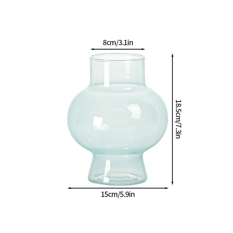 Retro Glass Vase Flower Vase Decoration Home Decoration Flower Bottle Vase for Flowers Wedding Table Decor Home Desktop Decor