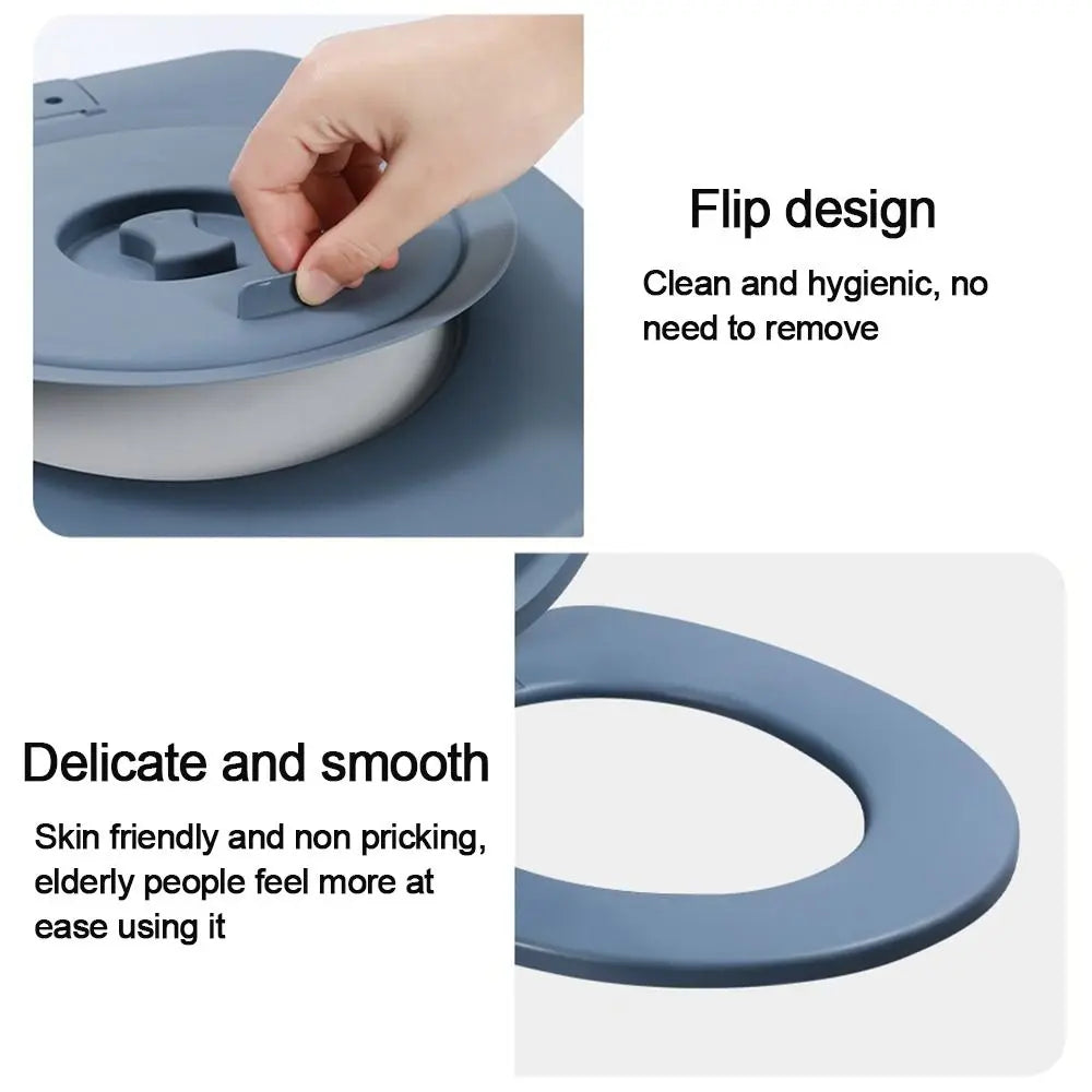 Durable Plastic Toilet Seat Lid Potty Seat Removable Movable Toilet Lid Camping Bucket Seats Home Outdoor Accessory