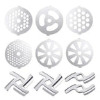 Meat Grinder Pinion Mixer Spare Parts Meat Grinder Knife Stainless Steel Grille for Food Grinder Accessories Kitchen Tool Good