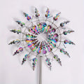 1pc Metal Kinetic Windmill Outdoor Garden Decor, Creative Lawn Art Spinner, No Battery Needed