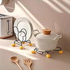 1 Piece Kitchen Stove Insulation Rack, Mickey Kitchen Storage Rack, Bowl Rack, Pot Rack, Cutlery Rack, Multifunctional