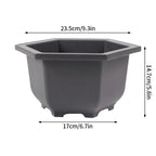 Rectangular Flowerpots Plastic Bonsai Plants Pot Square for Flower Balcony Garden Yard Landscape Bonsai Pot Trays Home Decor