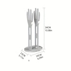 Hand Shaped Rubber Glove Drying Rack Detachable Kitchen Bathroom Dish Gloves Holder with Drain Base Countertop Organizer 1pc