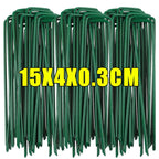 Galvanized U-type Garden Staples Heavy-duty Fence Tubing Stakes Sod Pins Artificial Grass Tent Securing Pegs Lawns Ground Nails