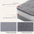 20pcs Double-sided Cleaning Sponges Pan Pot Cleaning and Maintenance Washing Sponges Household Scouring Pad Kit Tools Brush