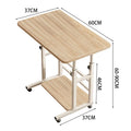【Breeins】Height Adjustable Mobile Table Overbed Desk with Wheels