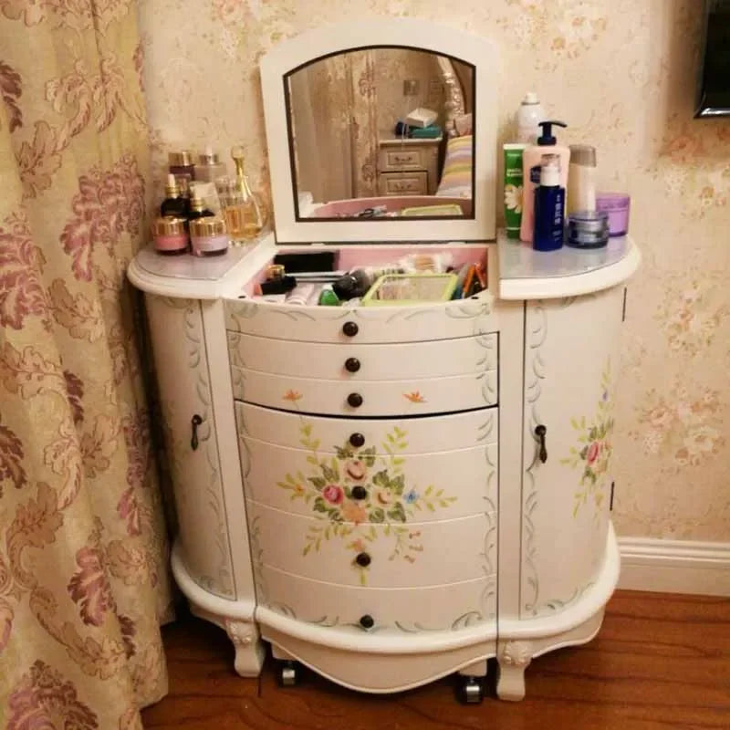 Cabinet Drawers Dresser Eithe Girl Modern Nordic Dressing Makeup Storage Table Luxury Wooden Comoda Pra Quarto Unique Furniture