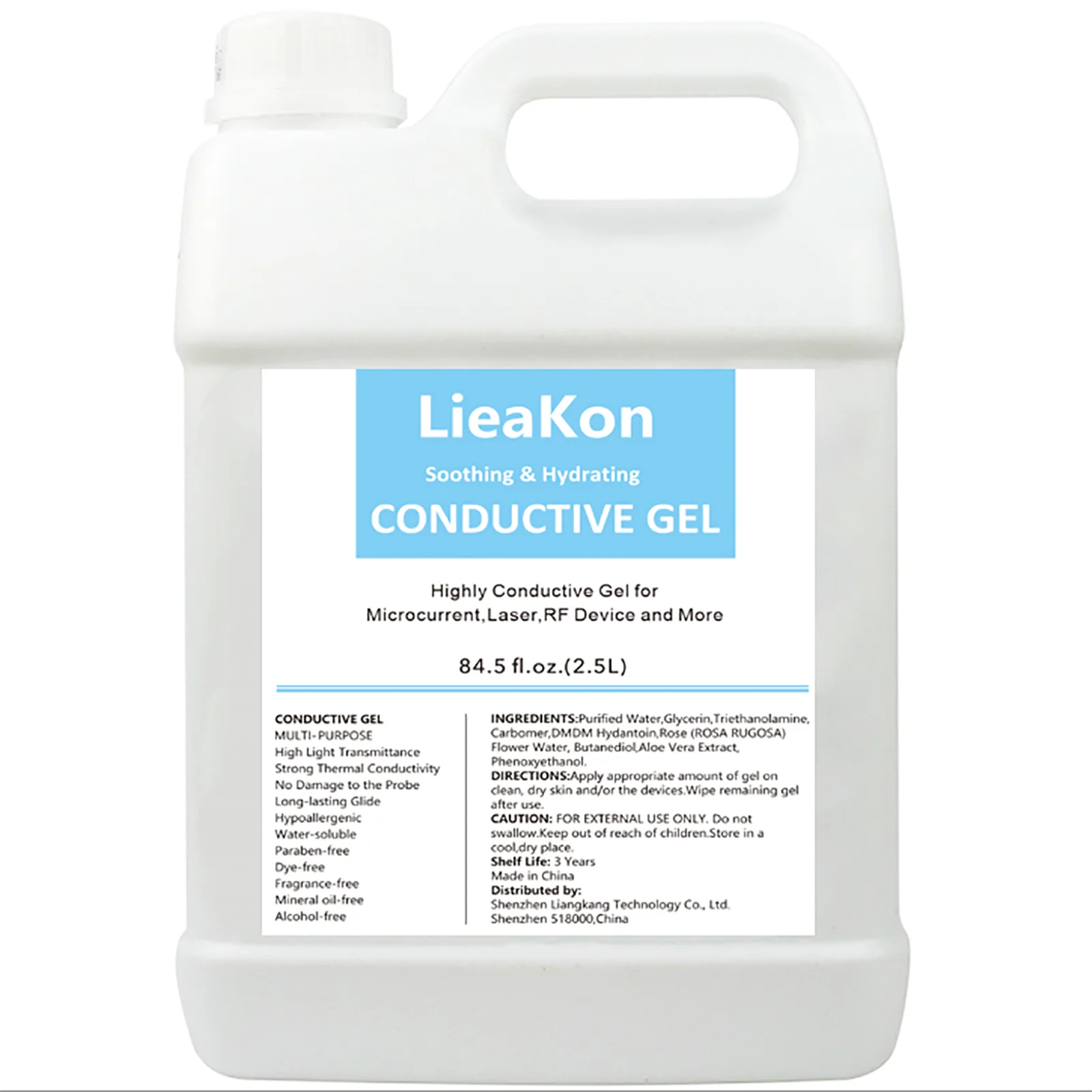Professional 2.5L Cavitation Gel for Skin Care Therapy