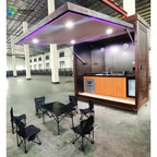 Customized Prefabricated Outdoor Garden Kitchen Cabinet Set Weatherproof Portable BBQ Shelter Camping Cooking Tools