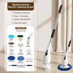 Multi Functional Electric Cleaning Brush Extended Retractable Household Electric Brush Floor Cleanin Bathroom Stove Brush