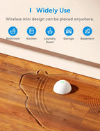 Meross Homekit Smart Water Sensor Leak Detector Flood Water Leakage Alarm Security Alarm Sensor  Work with Alexa
