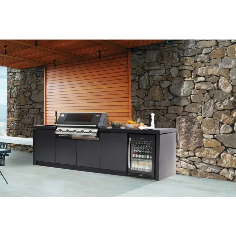 Customized Waterproof Outdoor Kitchen BBQ Set Stainless Steel Storage Cabinets with Drawers for Garden Backyard and Patio