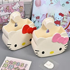 Hello Kitty Cute Cartoon Storage Box Kitchen Utensils Cosmetics Storage Box Wholesale for Children Friends Festival Kawaii Gifts