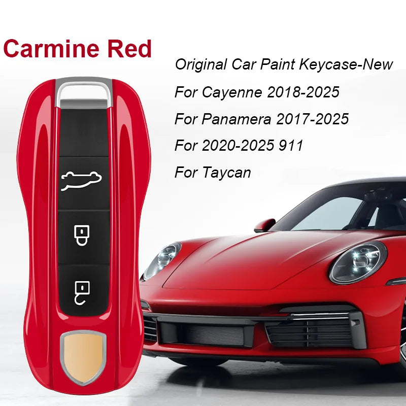 Key Case For Porsche Panamera Spyder Carrera Macan Boxster Cayman Cayenne 911 970 981 991 Smart Remote Key Case Fob Covers Bag