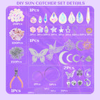 Sun Catchers Making Kits Craft for Garden Window Home Decor Crystal Suncatchers DIY Wind Chime Sun Catchers Making Kit Gifts