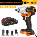 Jemi Tool 3-In-1 Cordless Electric Impact Wrench Drill Screwdriver with Brushless Motor Max 4000RPM Variable Speed