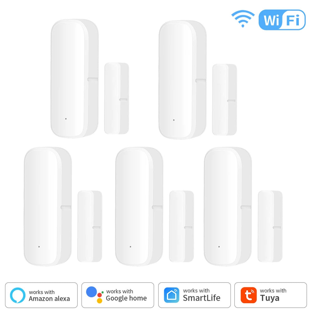 TNCE Tuya WiFi/Zigbee3.0 Smart Door Window Sensor Smart Home Security Alarm System Smart Life Tuya App Remote Control