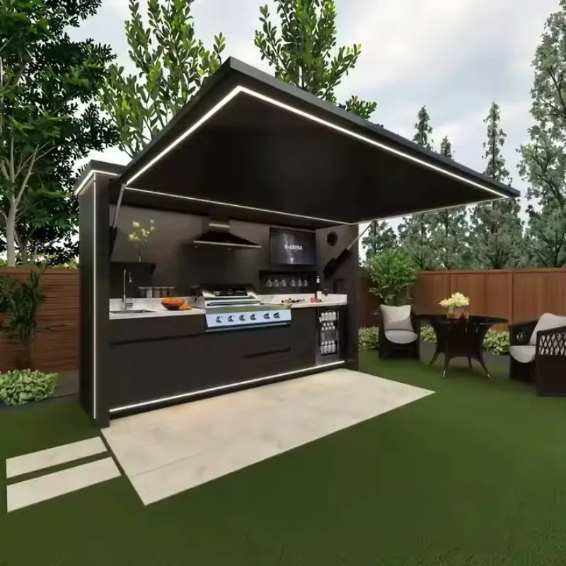 Captivating Aluminum Outdoor Kitchens with BBQ Grills & Pizza Ovens-Durable Eco-Friendly Make Statement Our Eye-Catching Design