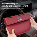 For Subaru Brz Ascent Forester Impreza Legacy Outback WRX XV Car Sewn Seat Gap Crevice Slot Leather Storage Box Auto Accessories